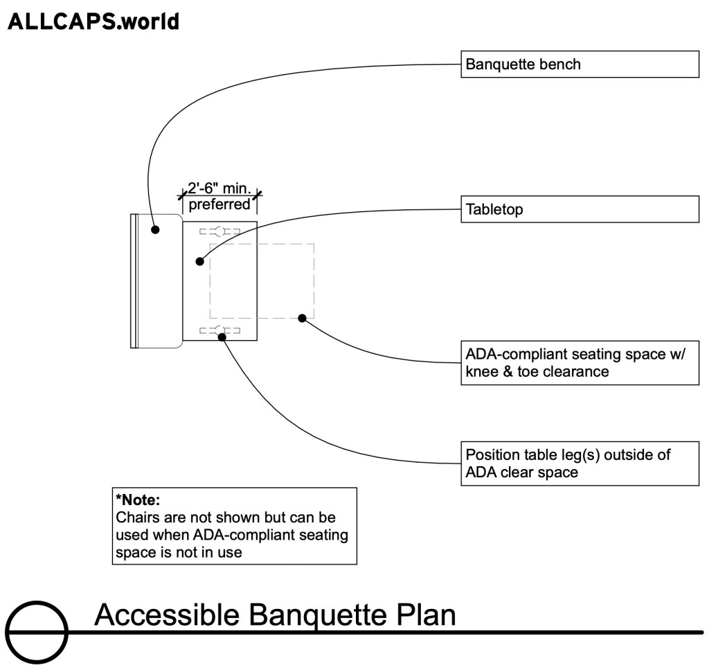 Accessible Banquette Plan
